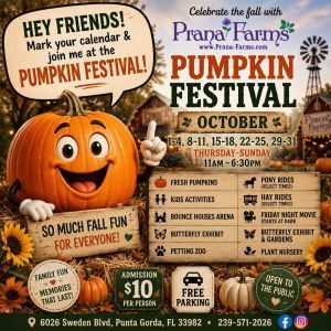 10/01-10/31 Prana Farms Pumpkin Festival